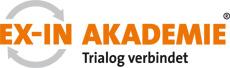 Logo bzw. Schriftzug der EX-IN Akademie mit der Unterzeile: Trialog verbindet